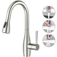 Wasserhahn Küche mit 3 Funktionen Brause Küchenarmatur mit Ausziehbarer Braus...