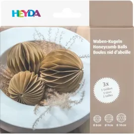 Heyda Waben-Kugel-Set Wanddekoobjekt