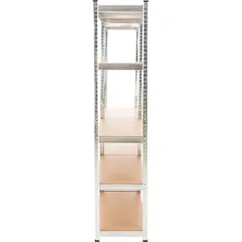 CLP Steckregal Metall 90x40x180 Silber
