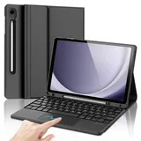 FOGARI Tastatur Hülle für Samsung Galaxy Tab A9 Plus 2023 11 Zoll Tablet - Galaxy Tab A9+ Tastatur mit Touchpad - Wiederaufladbar QWERTZ Tastatur für Samsung Galaxy Tab A9 Plus 2023 - Schwarz