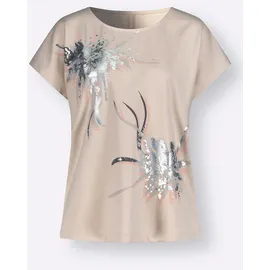 CREATION L Shirt in elfenbein-puder-bedruckt | Gr.: 38