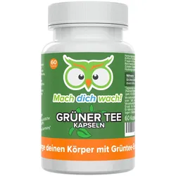 Mach dich wach!® Grüner Tee Kapseln mit 100 mg Koffein 60 St