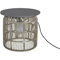 Gartenbeistelltisch Pamir Ø 50 cm, Beige