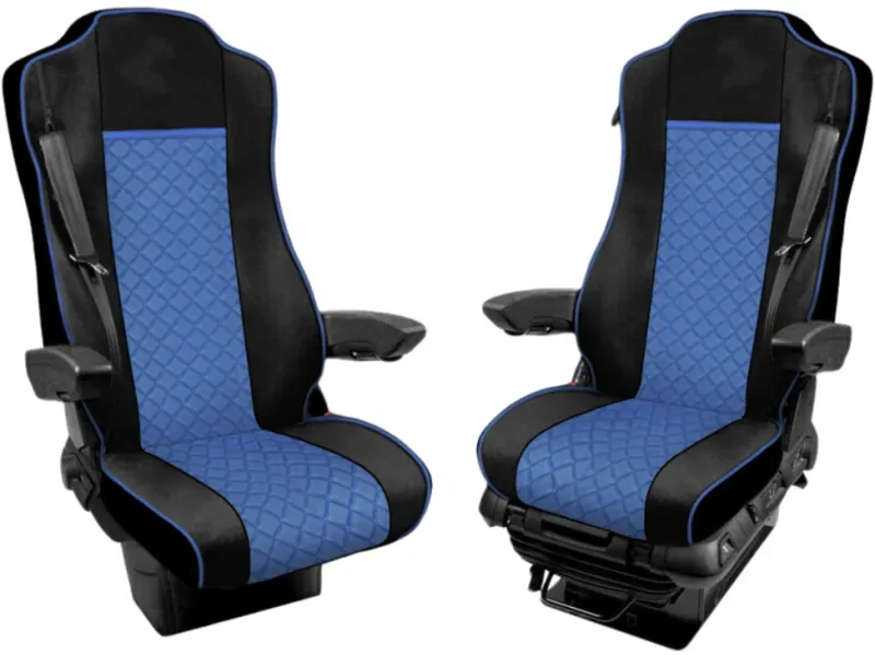 LKW-Sitzbezug-Set für Mercedes Actros Euro 6 LKW 2015-2021, Blau