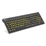 LogicKeyboard XL-Print Deutsch (PC/Nero) gelb/schwarz