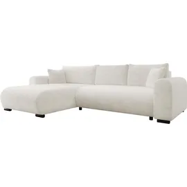 Mirjan24 Eckcouch L-Form mit Bettkasten und Schlaffunktion Beige