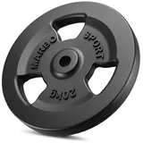 Hantelscheibe Gusseisen 20kg 31mm 3-Grip - MW-O20-kier - Marbo Sport