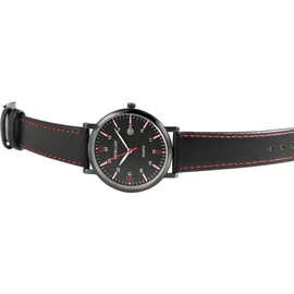 Excellanc Herren – Kunstleder, Analog Quarz, Datumsanzeige