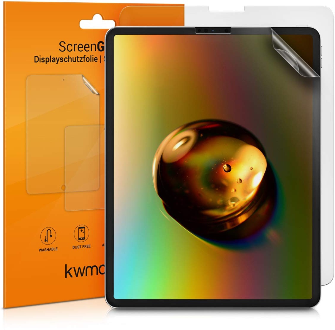 kwmobile 2X Tablet Schutzfolie kompatibel mit Apple iPad Pro 12,9" (2018) Folie - Full Screen Protector - Tablet Displayfolie entspiegelt