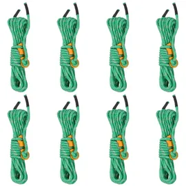 vidaXL Zeltleinen mit Seilspannern 4 m 4 mm grün