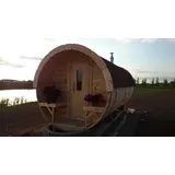 Sauna Saunafass Outdoor Gartensauna 590 x Ø 2,27 m Saunafass Bausatz