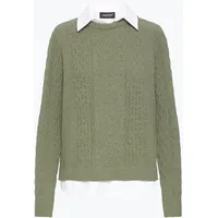 Oxmo Strickpullover Grün XL