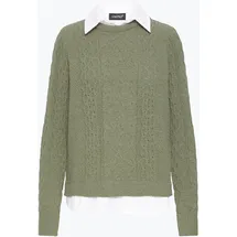 Oxmo Strickpullover Grün XL