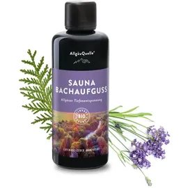 AllgäuQuelle AllgäuQuelle® Sauna Bachaufguss: Bio Aufgussmittel Entspannung, Saunaduft Lavendel, Zeder, Mandarine [100% ml Konzentrat