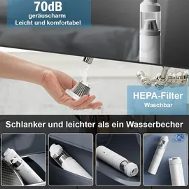 kevian Handstaubsauger Akku weiß