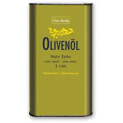 Olivenöl Vita Verde nativ extra Peloponnes - bio & roh (3l)