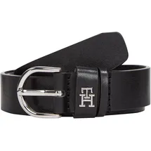 Tommy Hilfiger Damengürtel Leder schwarz 80 cm