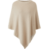 s.Oliver - Poncho aus Baumwollmix, Damen, Beige,