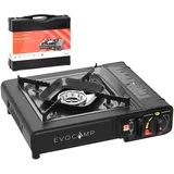evocamp Gaskocher 1-flammig mit Transportkoffer