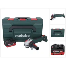 Metabo WPB 18 LT BL 11-125 Quick Akku Winkelschleifer 18 V 125 mm Brushless + 1x Akku 10,0 Ah + metaBOX - ohne Ladegerät