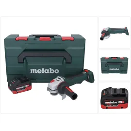 Metabo WPB 18 LT BL 11-125 Quick Akku Winkelschleifer 18 V 125 mm Brushless + 1x Akku 10,0 Ah + metaBOX - ohne Ladegerät