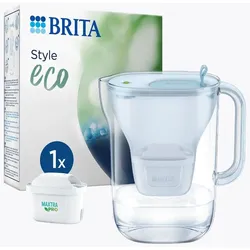 Brita Style Wasserfilter-Kanne Eco Gletscherblau (2,4l) inkl. 1 MAXTRA PRO All-in-1 Kartusche