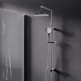 AM.PM Duschsystem ohne Armatur Regendusche Duschset ohne Thermostat mit Kopfbrause Handbrause Duschsäule für Badezimmer, Chrom