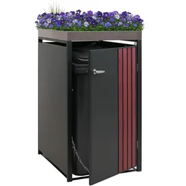 Proregal Mülltonnenverkleidung 125 x 68 x 84 cm anthrazit