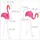 Relaxdays Flamingo Figur 2er Set, niedliche Gartendeko, tropisches Flair, Kunststoff, Metall, Dekofigur 2 Größen, Pink