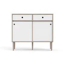 VCM Sideboard Penny 2 Schiebetüren und 2 Schubladen 0 x 0 x 0 Weiß