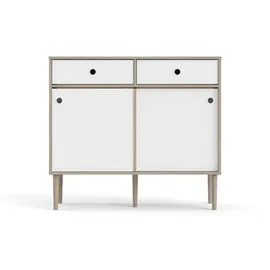 VCM Sideboard Penny 2 Schiebetüren und 2 Schubladen 0 x 0 x 0 Weiß