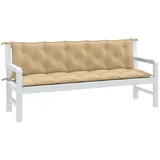 vidaXL Gartenbankauflage 180 x 50 x 7 cm melange beige 2 St.