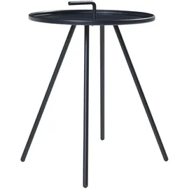 [en.casa] Beistelltisch Ø 42 x 55 cm Schwarz