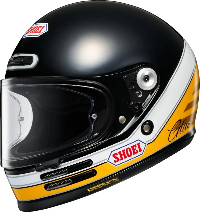Shoei Glamster 06 Abiding Tc-3 Schwarz/Gelb/Weiss M (57-58)