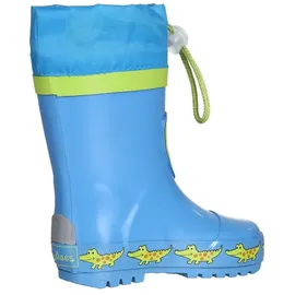 Playshoes Gummistiefel Krokodil Blau/Orange 26,5