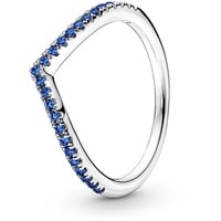 Pandora Damenring Wish Funkelndes Blau Silber, 54/17,2