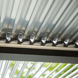 möbel klar Lamellenpavillon 3 x 4 m Grau