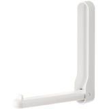 Tissting Klapphaken 19cm Weiß Wandmontage Ohne Stanzen Kleiderhaken Garderobenhaken Kunststoff Wandhaken Kleiderlüfter Wäscheständer für Schlafzimmer, Badezimmer, Balkon(Weiß)