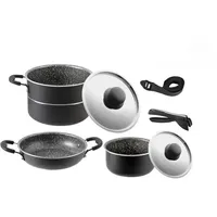 Brunner Pirate Topf-Set 7-tlg. 6 x Kochtopf + 1 x Deckel