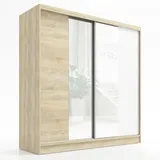 A&J MöbelLand Schwebetürenschrank SOLO 200 x 215 x 59,5 cm Beige