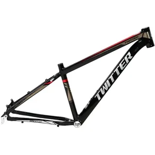 ZFF 27.5 29er Mountainbike-Rahmen 15.5''/17''/19'' Aluminium-Legierung MTB-Rahmen QR 135mm Scheibenbremse XC-Rennen Fahrradrahmen Interne Führung(Black Red,19'')