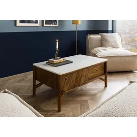 MASSIVMOEBEL24.DE Couchtisch Mango Braun Massivholz 100 x 60 x 45 cm
