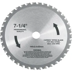 HM-Sägeblatt FLEX für Metall-Handkreissäge CSM 4060 185x20mm 38 Zähne