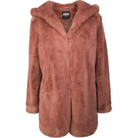 URBAN CLASSICS Teddy Mantel Dark Rose 3XL