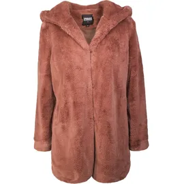 URBAN CLASSICS Teddy Mantel Dark Rose 3XL