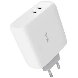 Trust Maxo Dual USB-C Schnellladegerät 65W Weiß