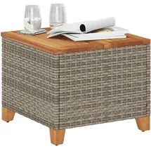vidaXL Gartentisch 45 x 49,6 x 13,5 cm Grau