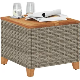 vidaXL Gartentisch 45 x 49,6 x 13,5 cm Grau
