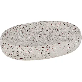 Beliani Badezimmer weiß 6-teilig PALMILLA Keramik Cremeweiß