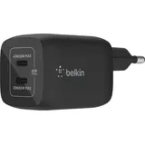 Belkin BoostCharge Pro USB-C-GaN-Ladegerät mit zwei Anschlüssen und PPS schwarz